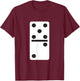 Five Two Dominoes Halloween Costume Domino Game T-Shirt - T-Shirt | Maroon