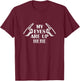 My Eyes Are Up Here T Shirt T-Shirt - T-Shirt | Maroon