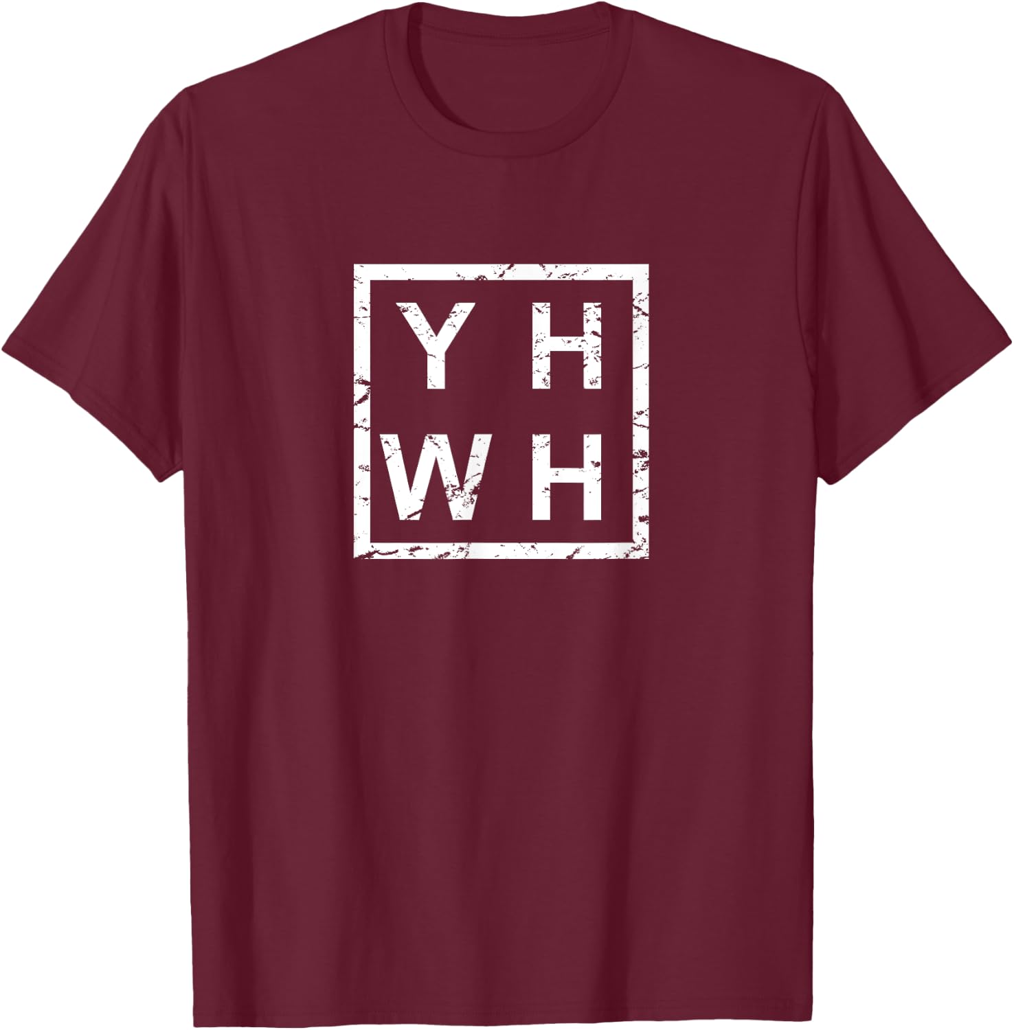 Stylish YHWH Yahweh T-Shirt - T-Shirt | Maroon