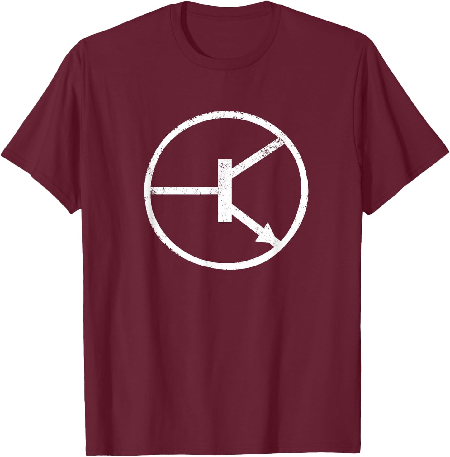 Electronic NPN Transistor T-Shirt - T-Shirt | Maroon