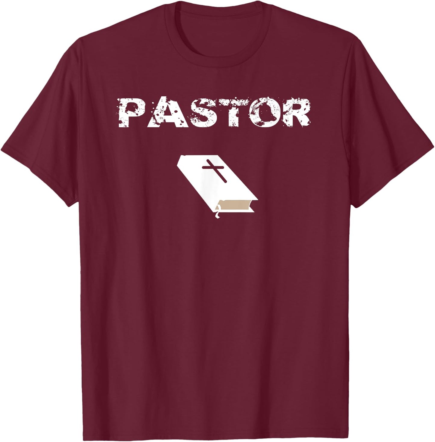 Church Pastor T Shirt Gift Church Leader Clergy Pastoral T-Shirt - T-Shirt | Maroon
