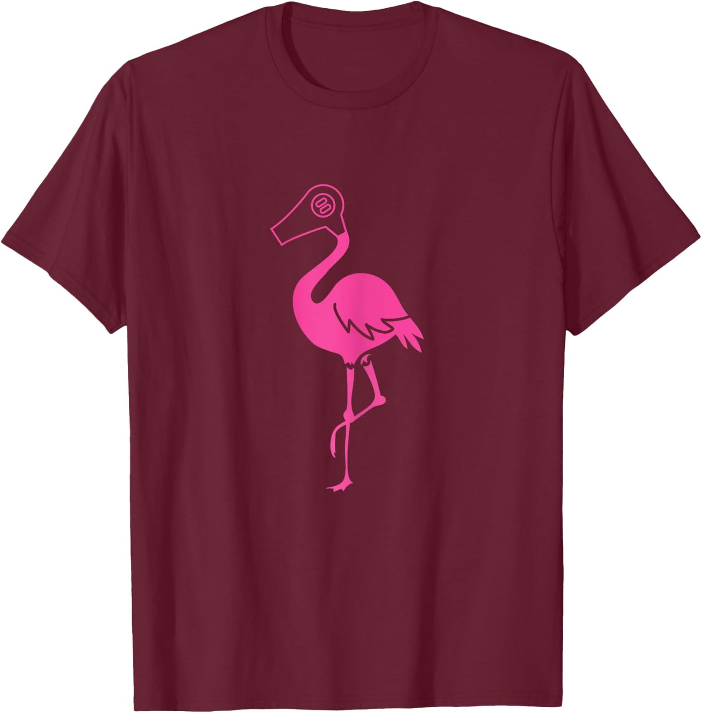 Hairdresser Flamingo Funny Gift Hairstylist T-Shirt - T-Shirt | Maroon