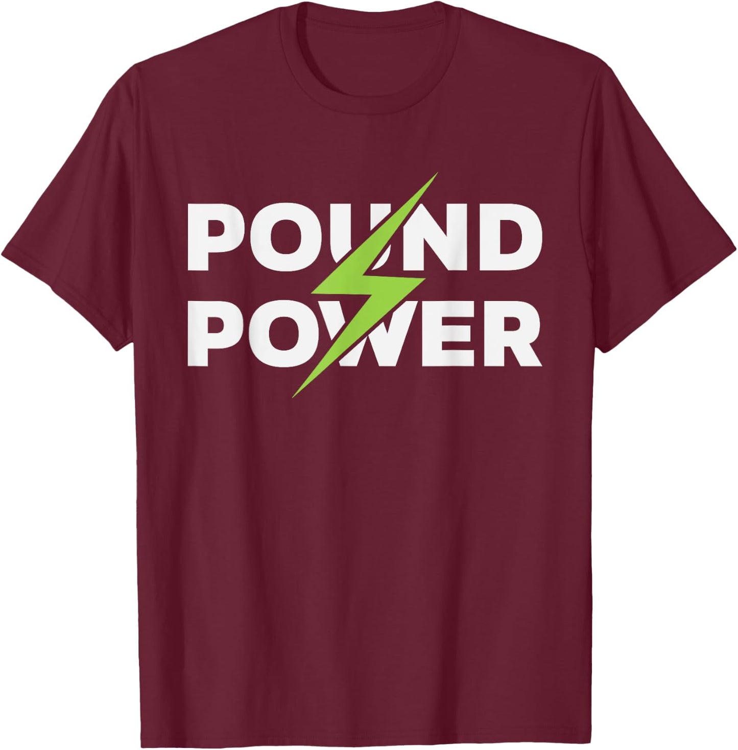 Funny Pound Power Drum Sticks Pounding Class Fitness Shirt T-Shirt - T-Shirt | Maroon