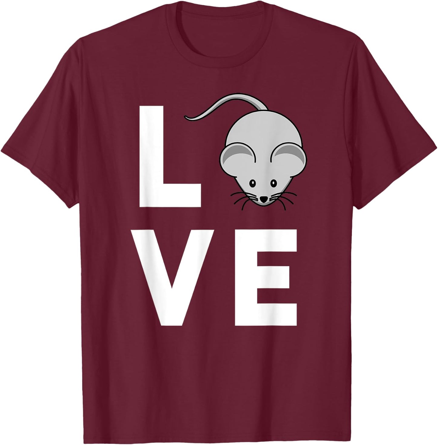 Mouse Lab Rat Lover Funny Mothers Day Gift Cute T-Shirt - T-Shirt | Maroon