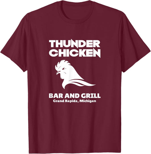 Thunder Chicken Bar and Grill Michigan T-Shirt - T-Shirt | Maroon