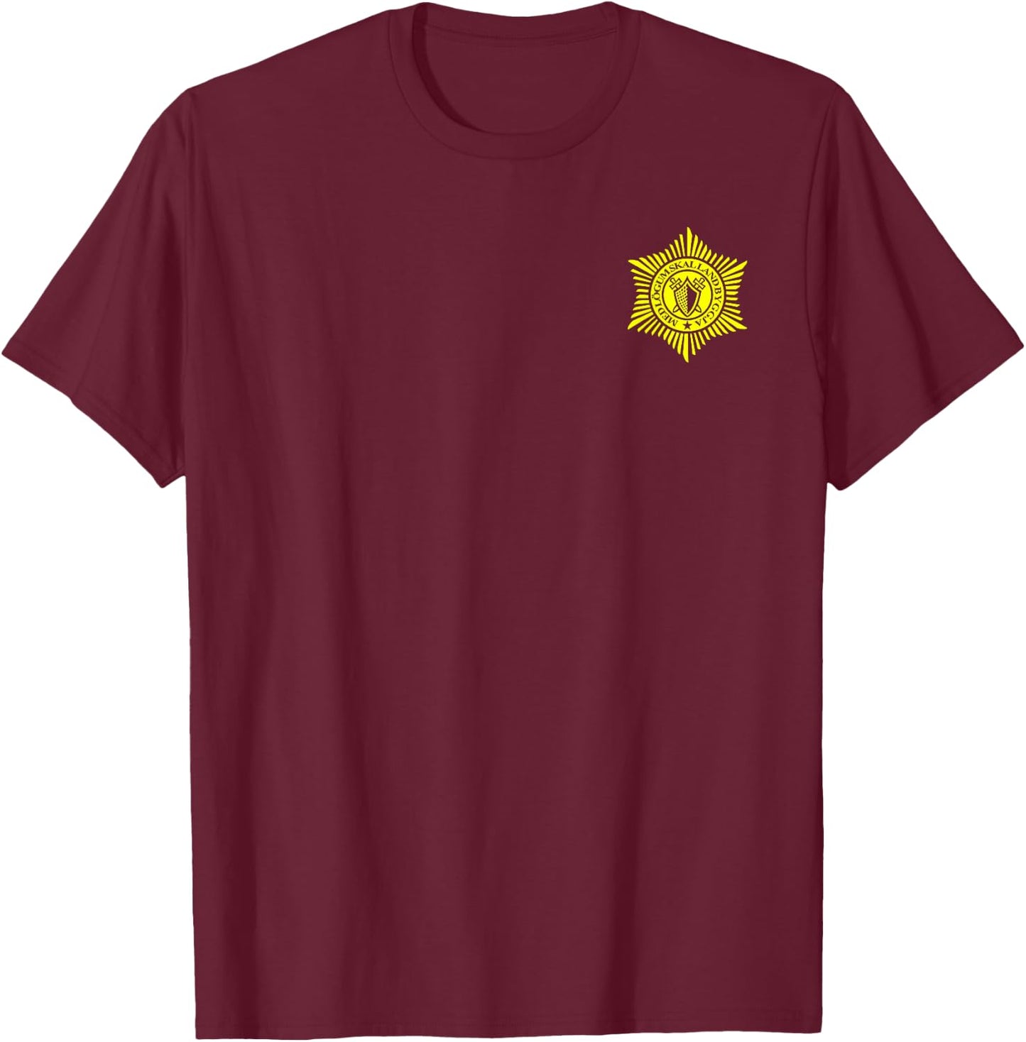 Logrelan Iceland Police T-Shirt - T-Shirt | Maroon