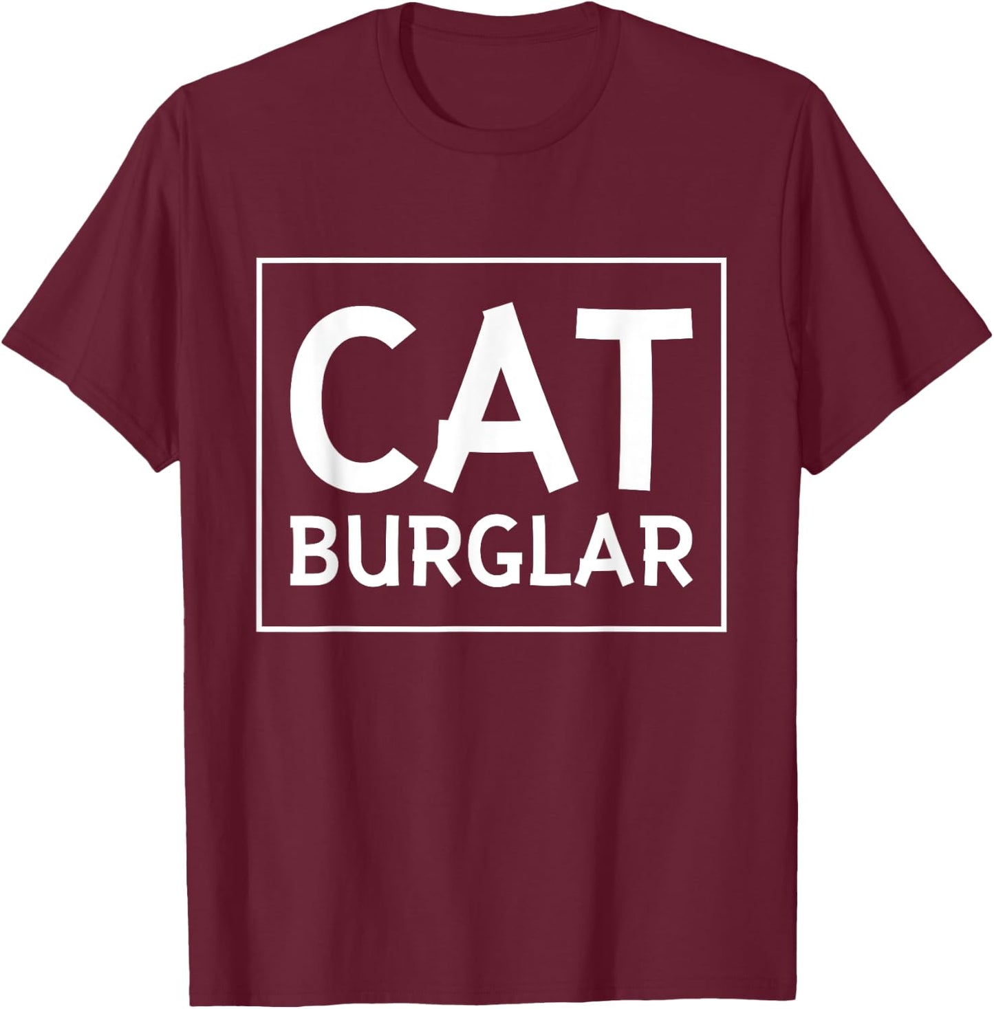 Funny Cat Burglar Outlaw Thief T Shirt T-Shirt - T-Shirt | Maroon