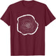 Tree Log Wood Slice Slab T-Shirt - T-Shirt | Maroon