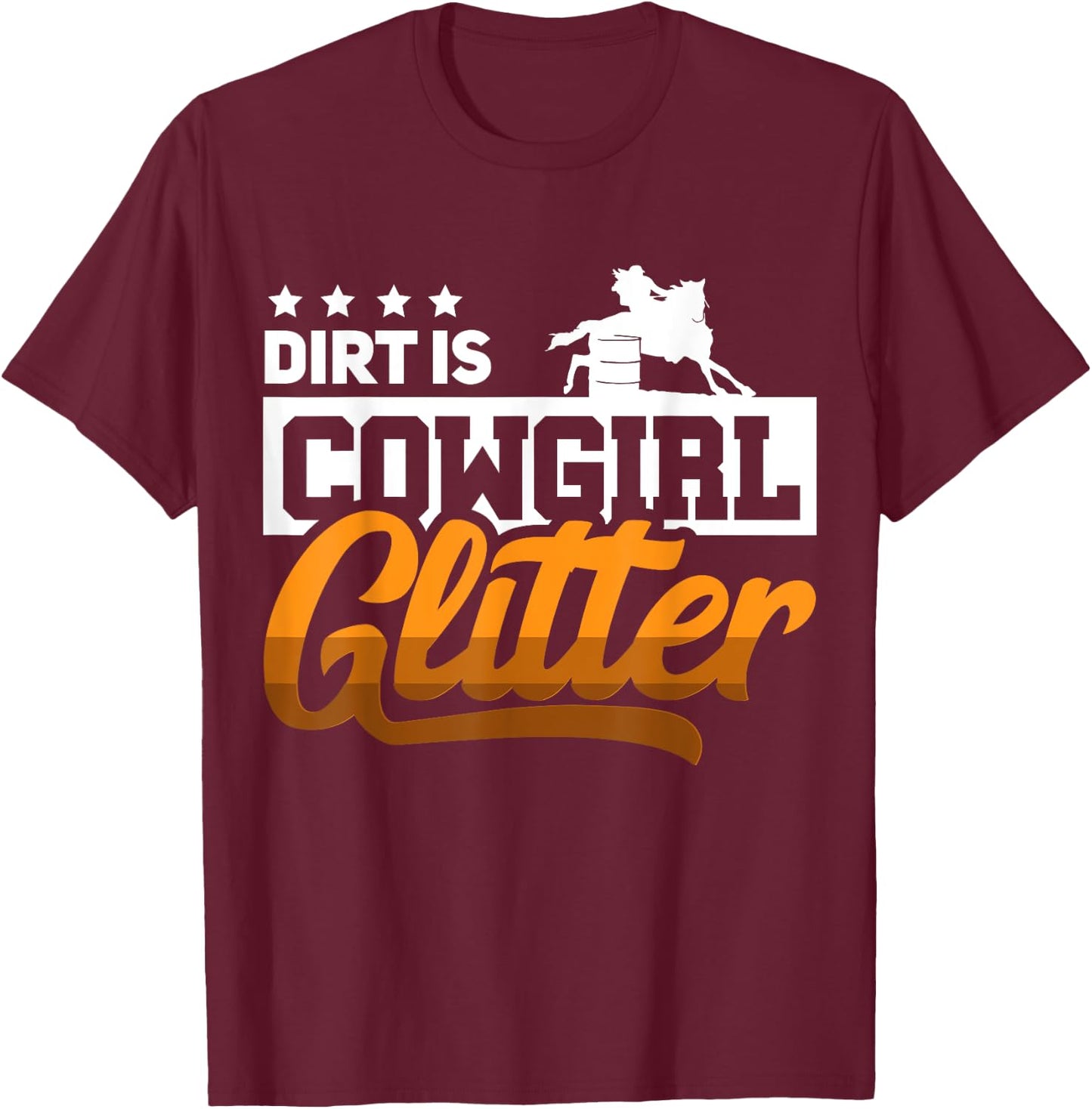 Barrel Race Horse Racer - Barrel Racing Show T-Shirt - T-Shirt | Maroon