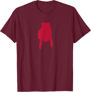 Horns Down T Shirt - Horns Down T-Shirt - T-Shirt | Maroon