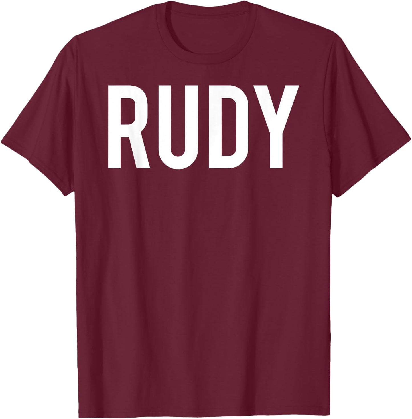 Rudy T Shirt - Cool new funny name fan cheap gift T-Shirt - T-Shirt | Maroon