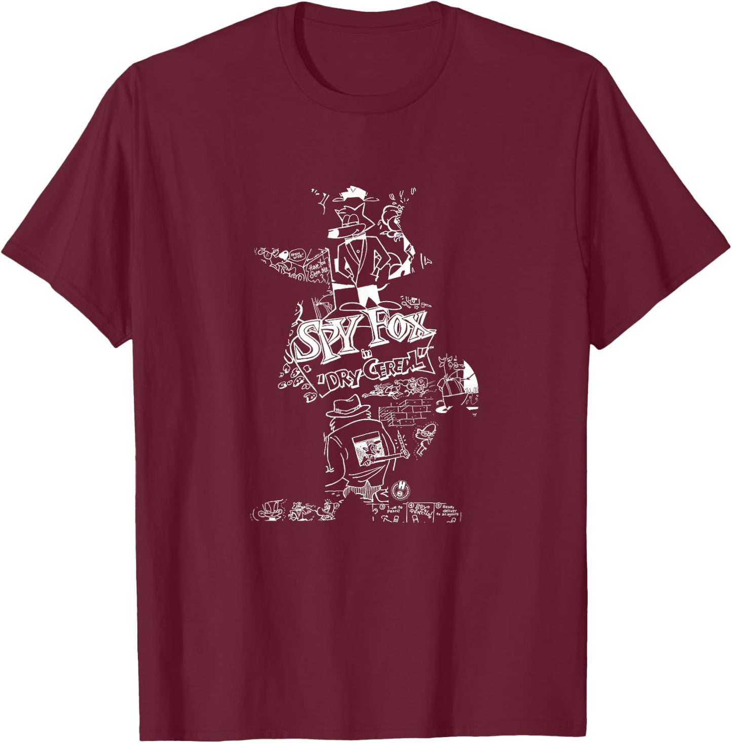 Humongous Entertainment: Spy Fox Silhouette T-Shirt - T-Shirt | Maroon