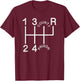 1st 2nd 3rd 4th COUNTY PRISON Shift knob T-Shirt - T-Shirt | Maroon
