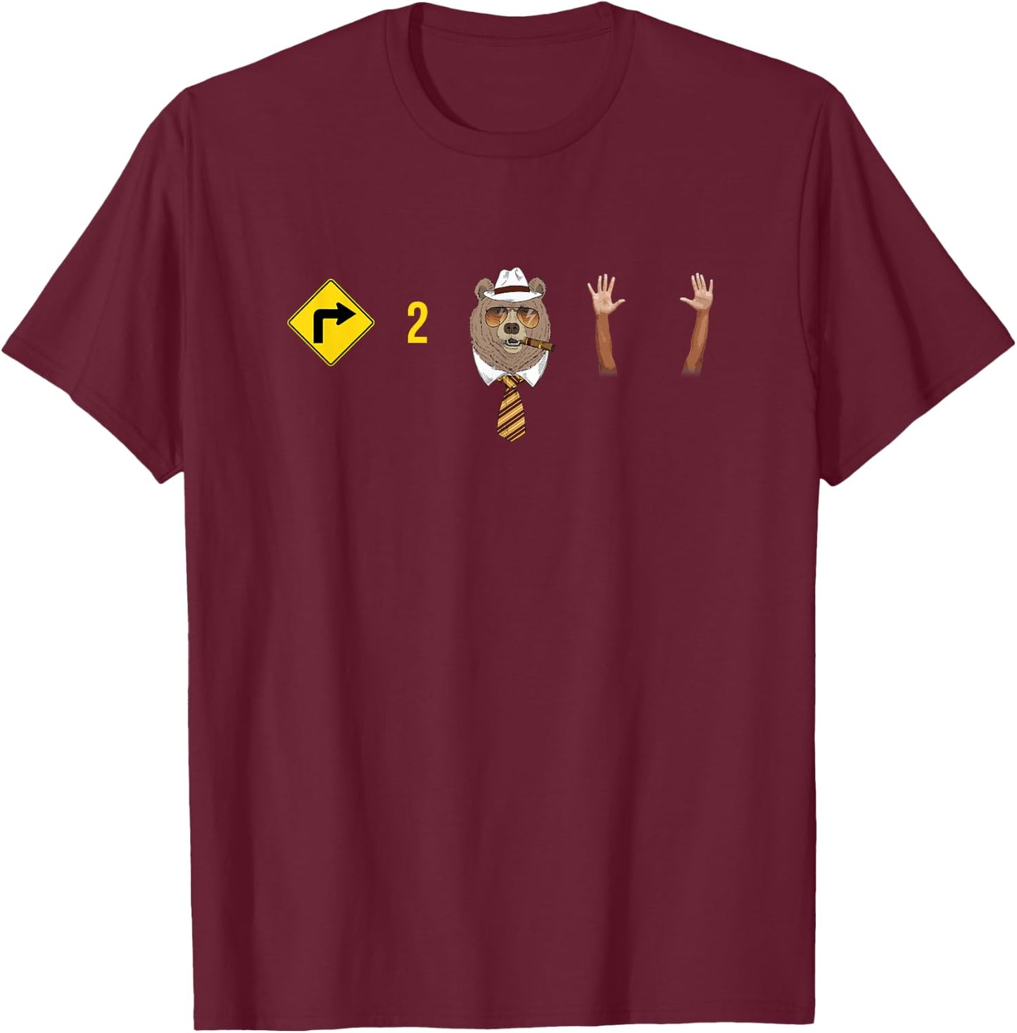 Right To Bear Arms Pro Gun Shirt Funny Patriotic Military TS T-Shirt - T-Shirt | Maroon