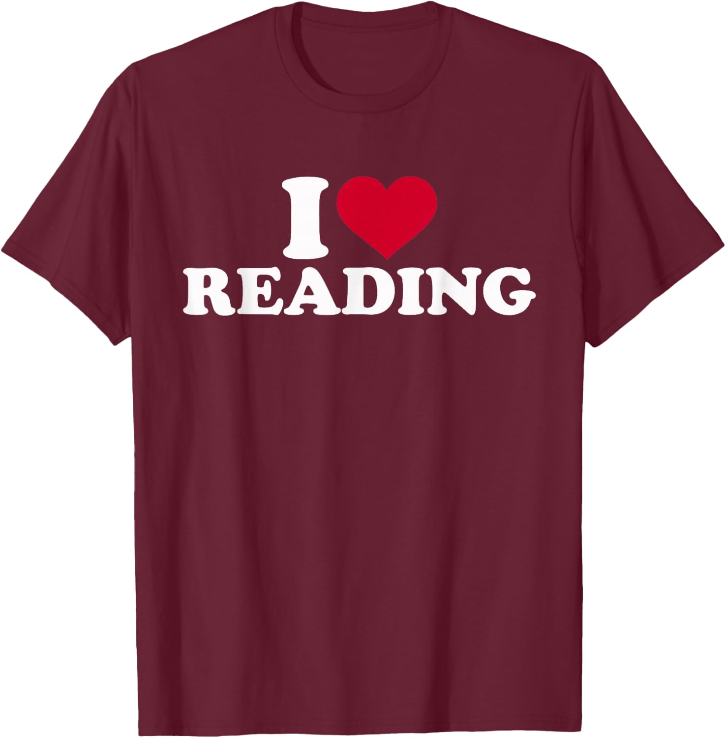 I Love to Read T-Shirt - T-Shirt | Maroon