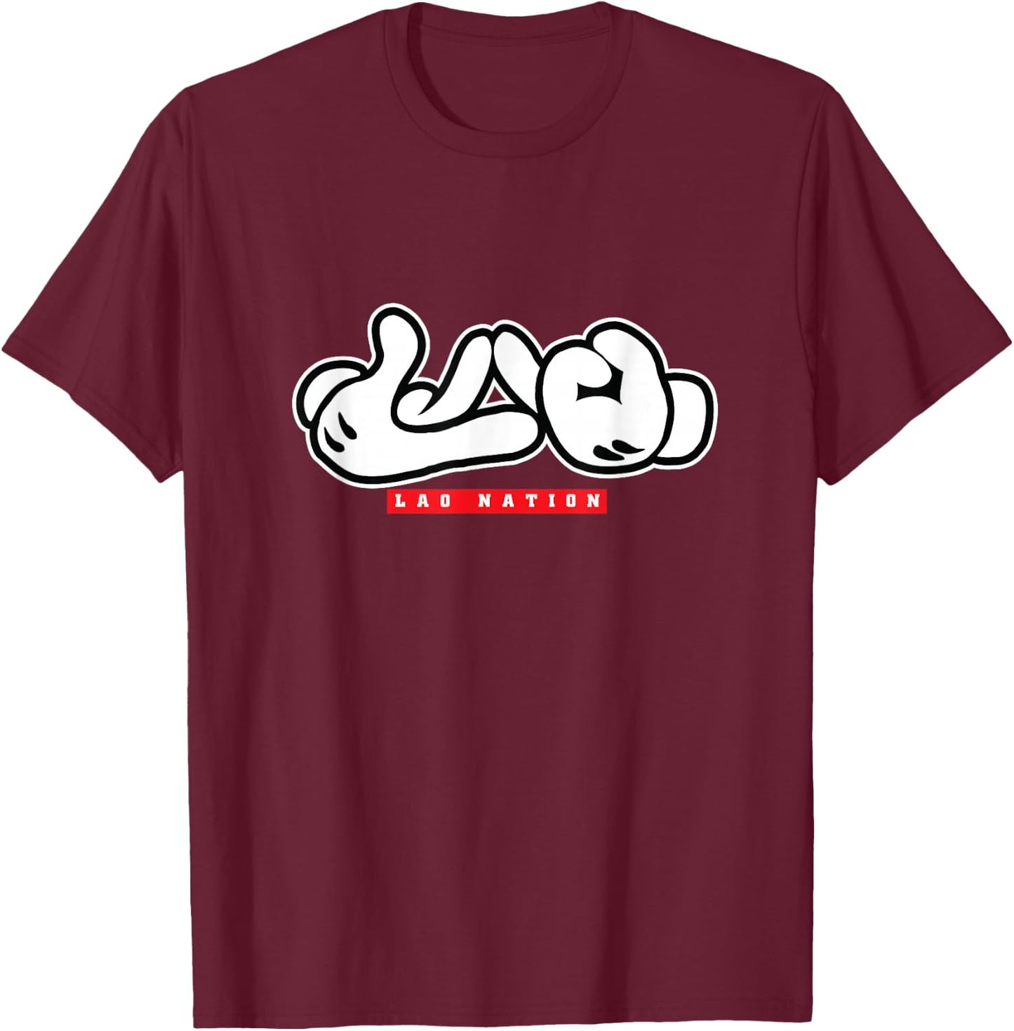 Lao Nation Shirt T-Shirt - T-Shirt | Maroon