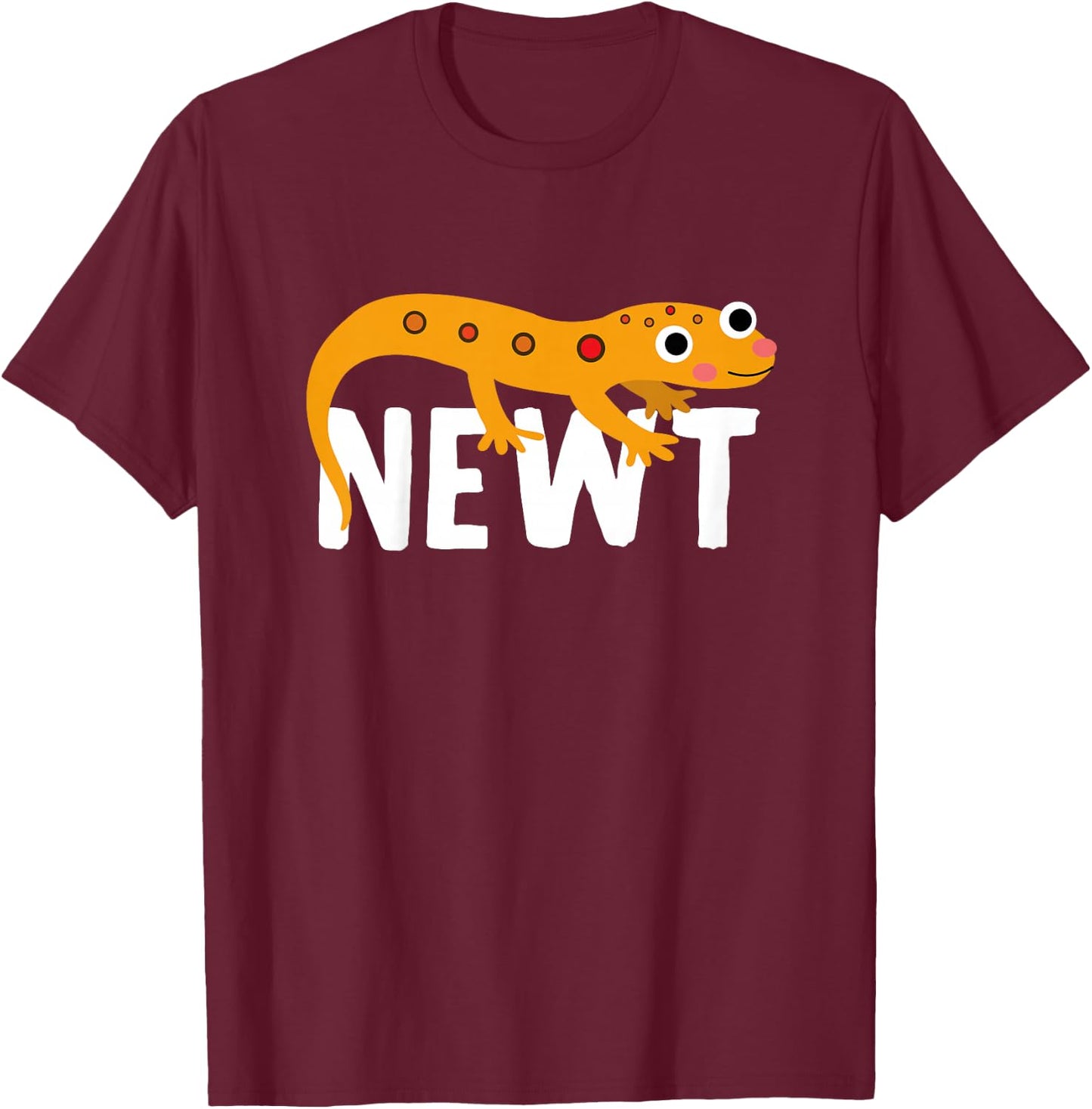 Newt Shirt For Boys Or Girls | Cute Newt Gift T-Shirt - T-Shirt | Maroon
