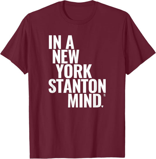 Giancarlo Stanton - in A New York Stanton Mind - Baseball T-Shirt - T-Shirt | Maroon