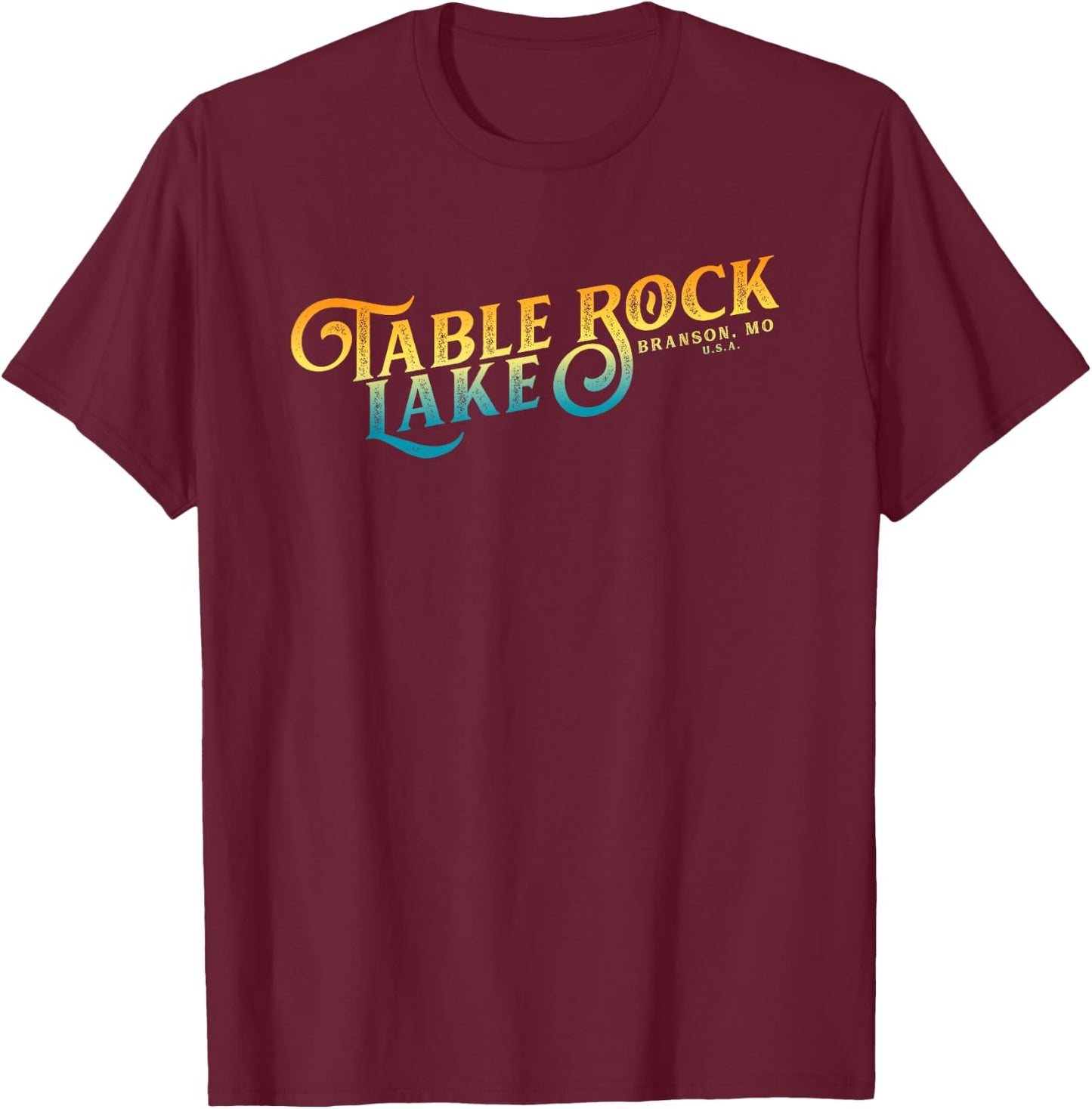 Table Rock Lakes, Missouri shirt T-Shirt - T-Shirt | Maroon
