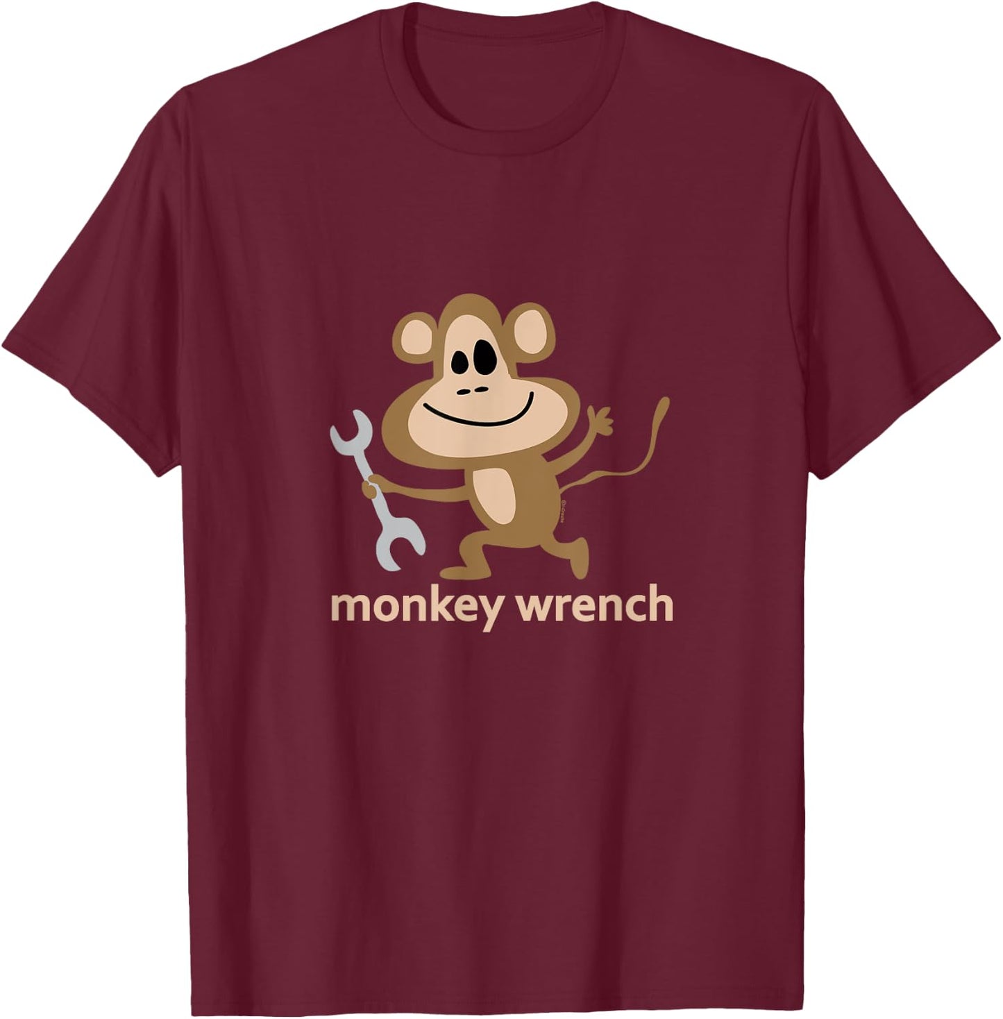 Monkey Wrench T-Shirt - T-Shirt | Maroon