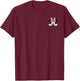 Black Disney Minnie Mouse Classic Fit - , Short Sleeve, Casual Polyester & Cotton T-Shirt - T-Shirt | Maroon