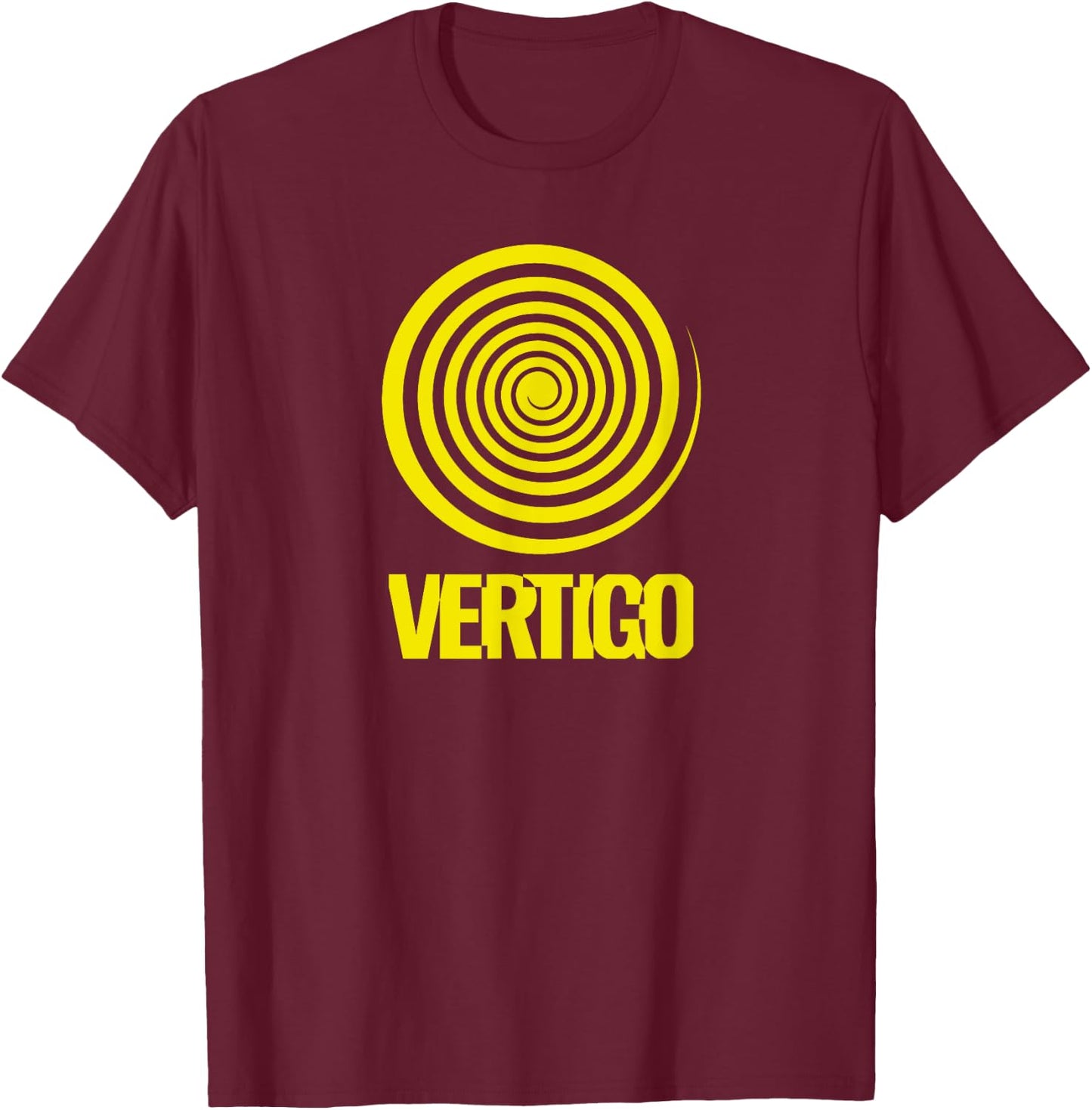 Vertigo Graphic Inspired T-Shirt - T-Shirt | Maroon