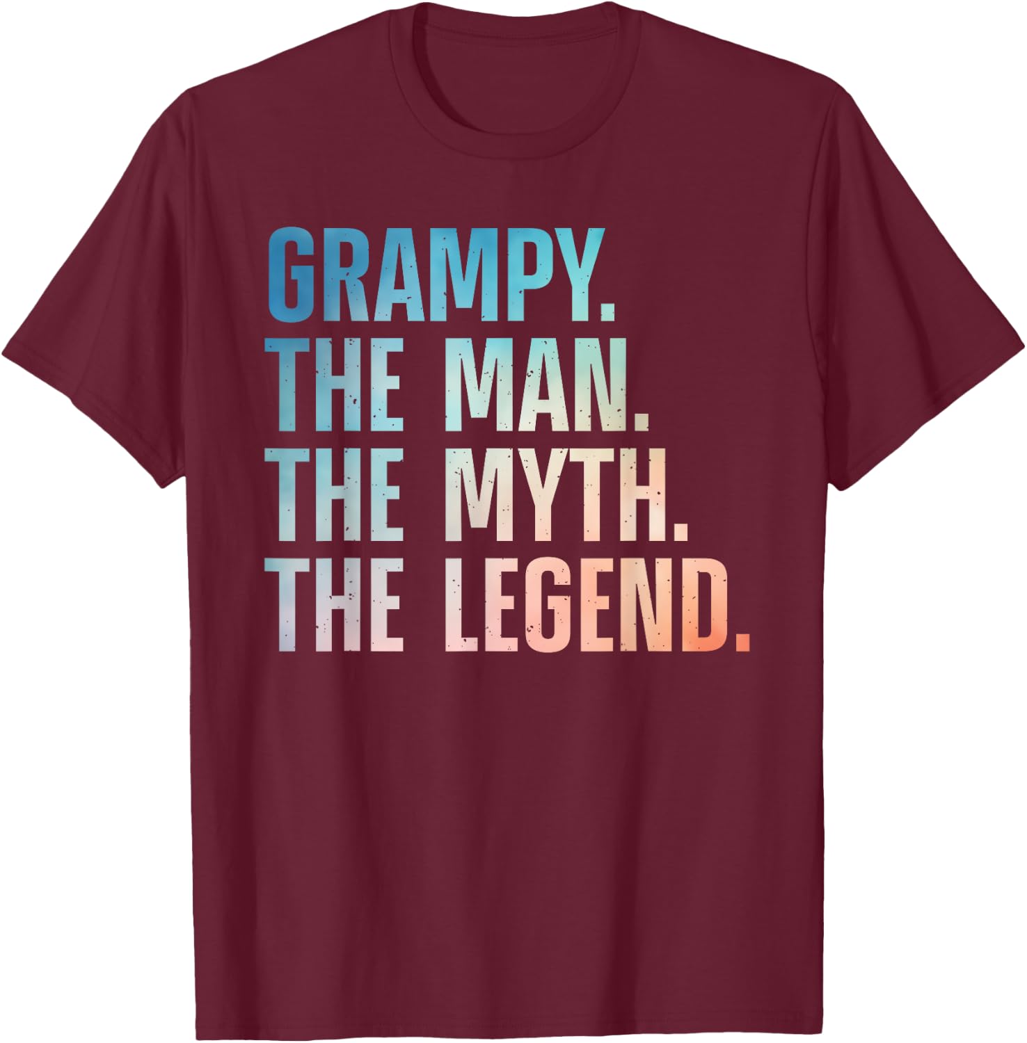 Grampy Design For Grandpa Grandfather From Grandkids Grampy T-Shirt - T-Shirt | Maroon