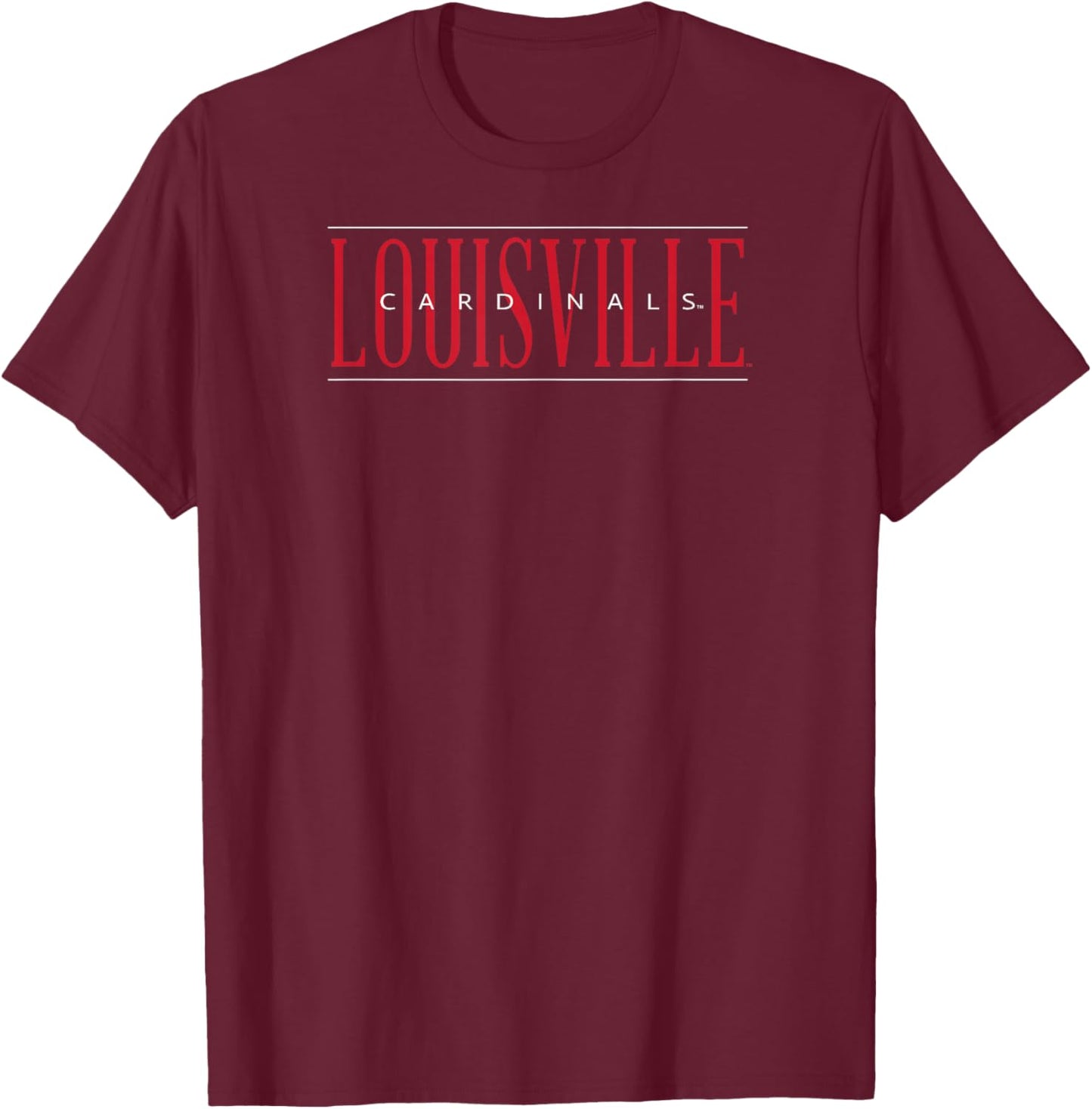 Louisville Cardinals Psychic Black Officially Licensed T-Shirt - T-Shirt | Maroon