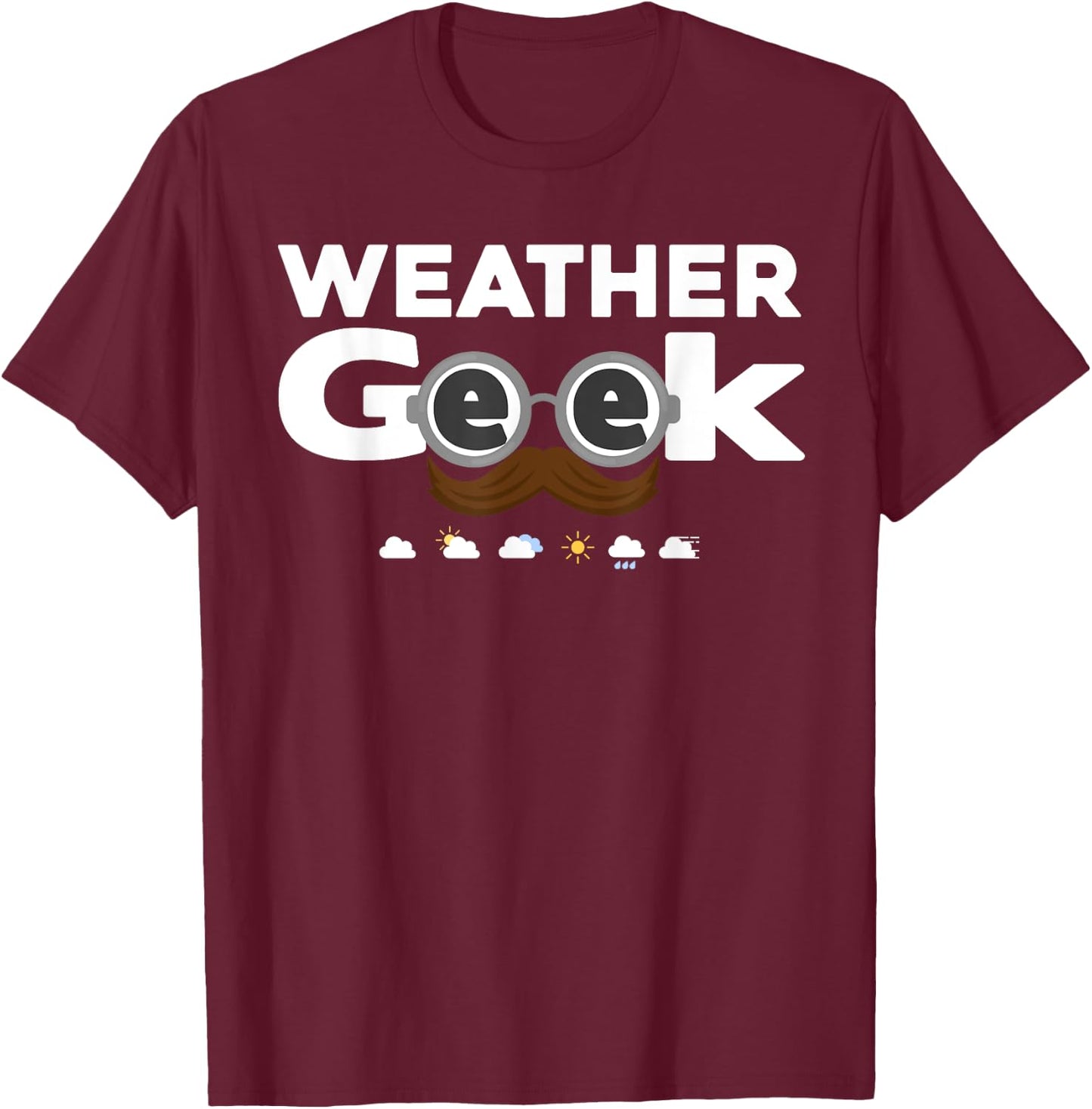 Meteorology Design Women Weather Geek Meteorologist T-Shirt - T-Shirt | Maroon