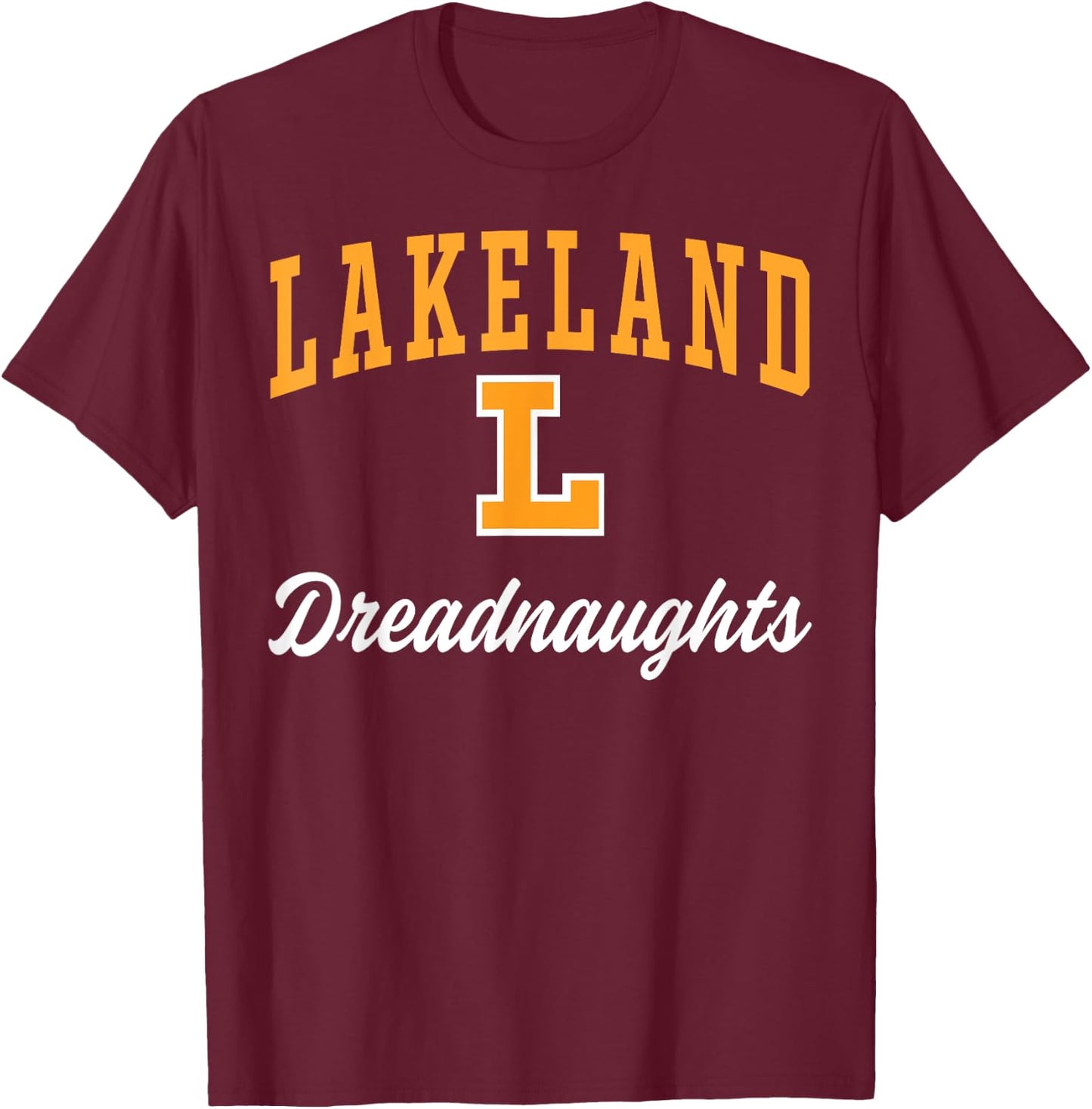 Lakeland High School Dreadnaughts C3 T-Shirt - T-Shirt | Maroon