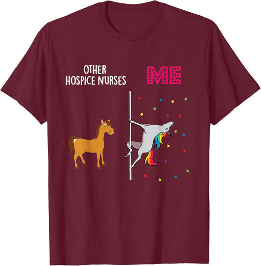 Hospice Nurse Unicorn Others You T-Shirt - T-Shirt | Maroon