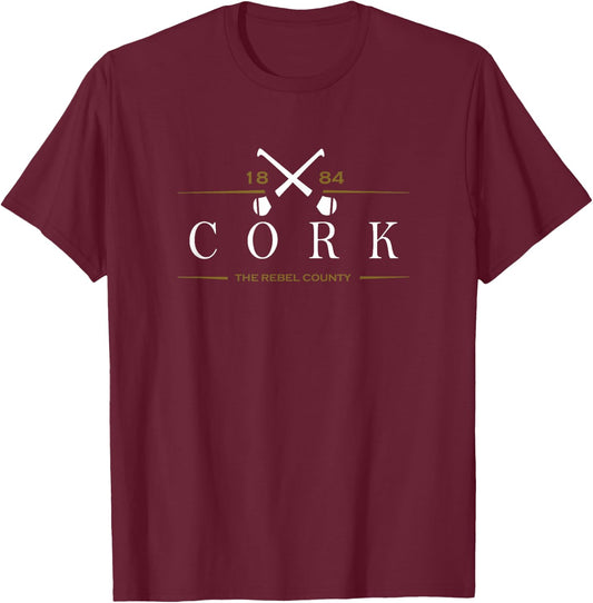 Cork, Ireland Hurling T-Shirt - T-Shirt | Maroon