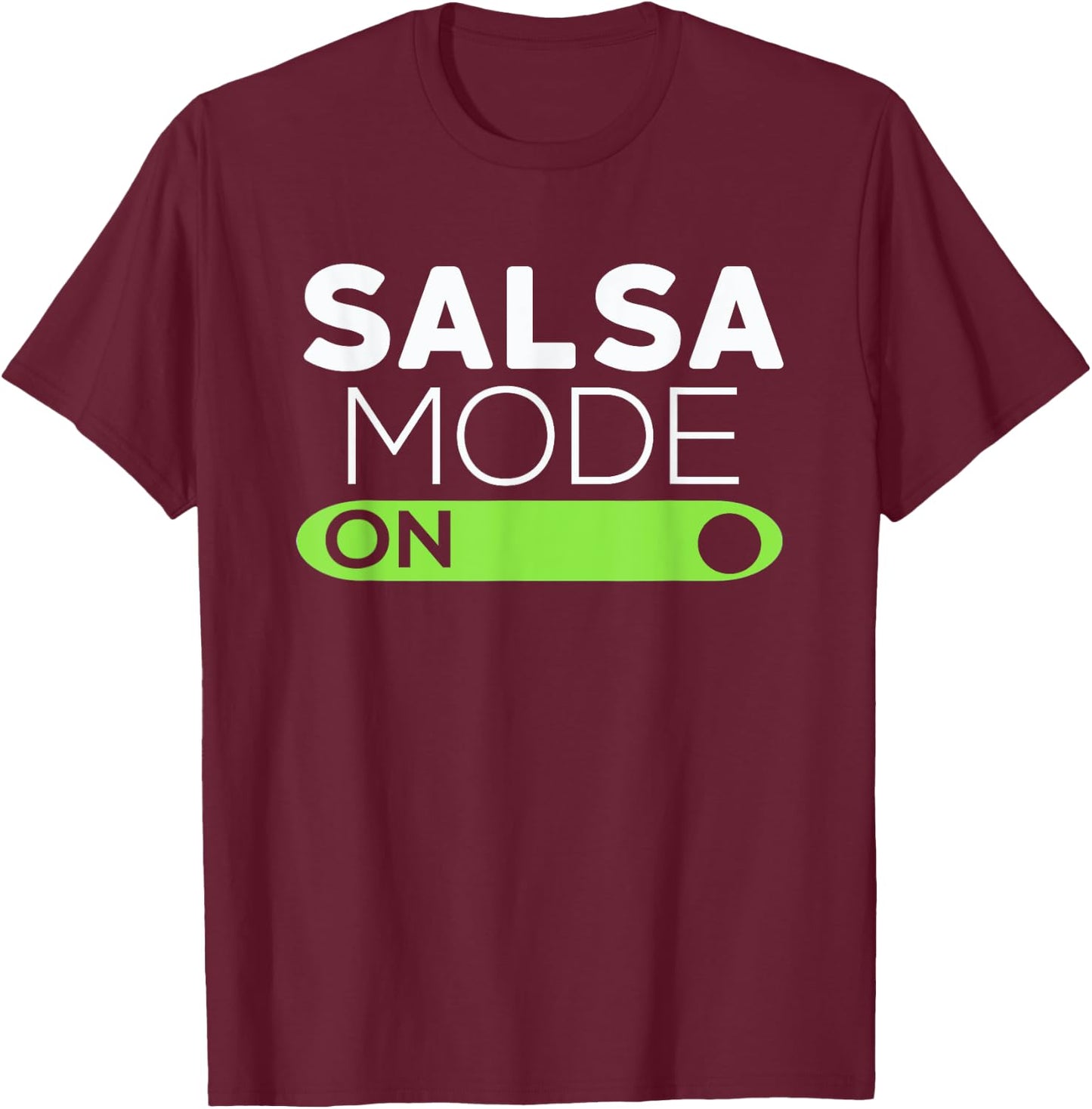 Kids Salsa Mode On Shirt - Funny Dancing Shirt 6 Black T-Shirt - T-Shirt | Maroon