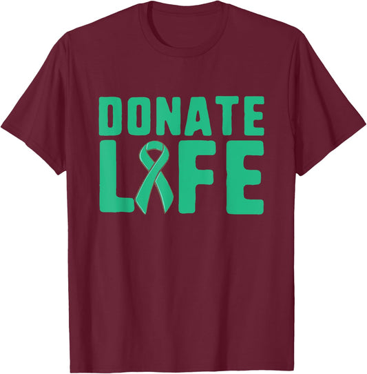 Donate Life Organ Donor Advocate T-Shirt - T-Shirt | Maroon