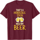 This is a terrible idea hold my beer T-Shirt - T-Shirt | Maroon