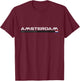 Amsterdam Netherlands Vintage Retro T-Shirt - T-Shirt | Maroon