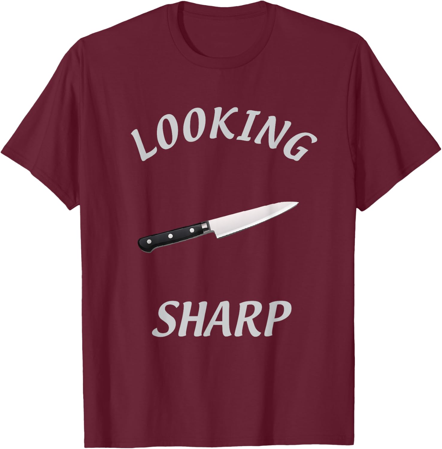 Looking Sharp Knife T-Shirt - T-Shirt | Maroon
