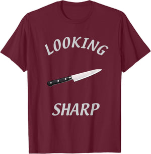 Looking Sharp Knife T-Shirt - T-Shirt | Maroon