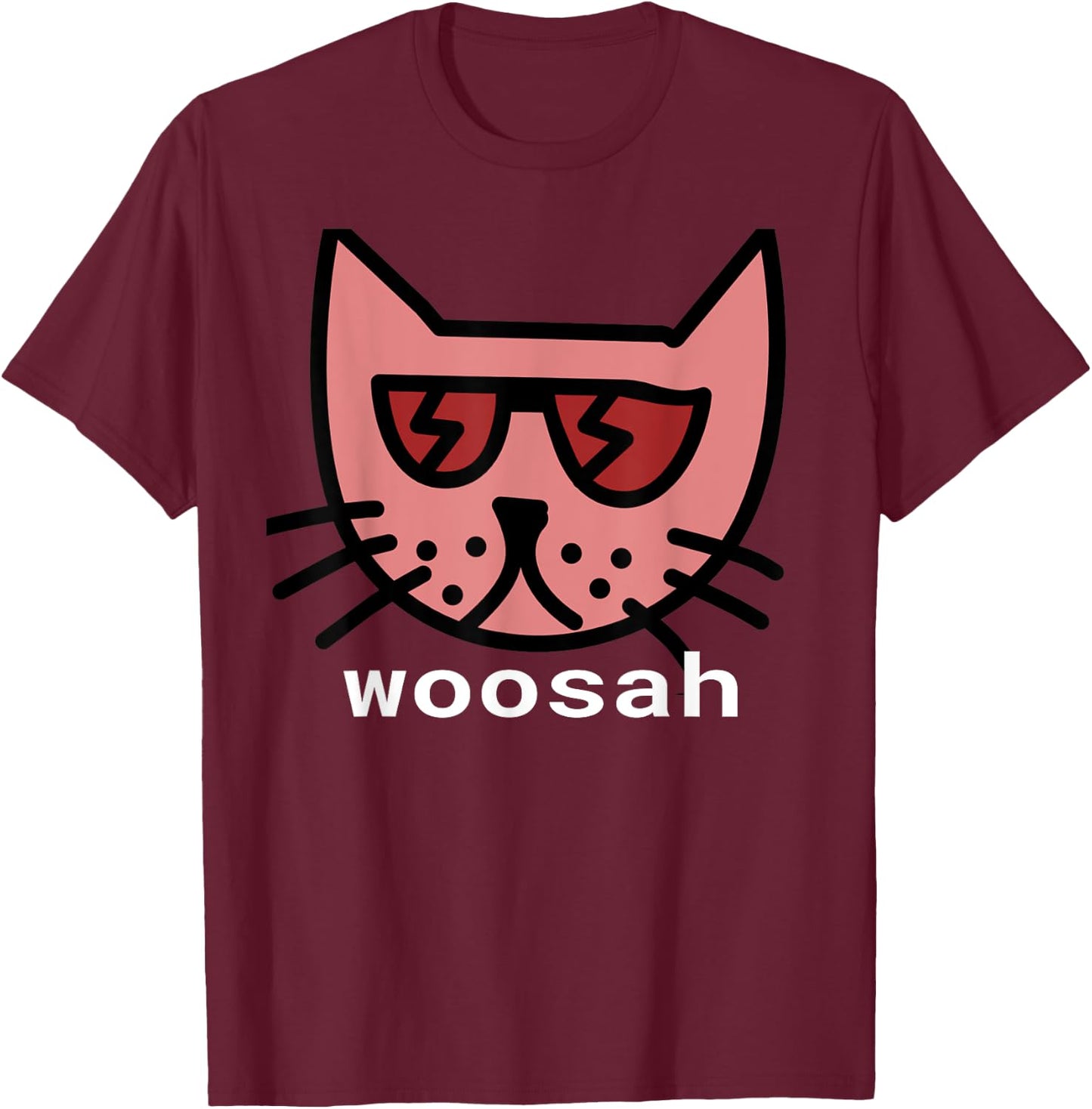 Woosah Calm Yoga Exhale Shirt T-Shirt - T-Shirt | Maroon