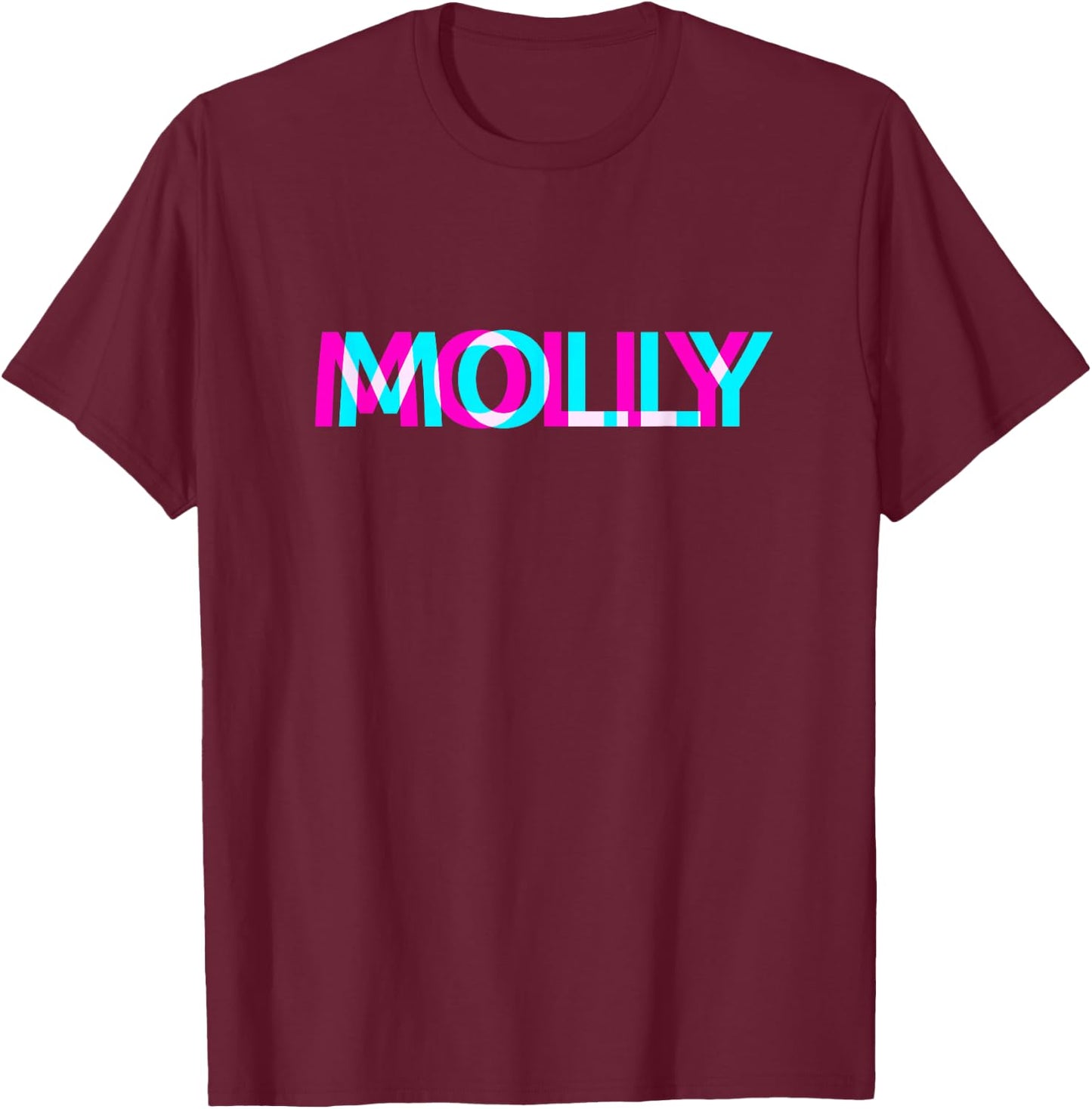 Molly MDMA Ecstasy Shirt XTC Rave Festival T-Shirt - T-Shirt | Maroon
