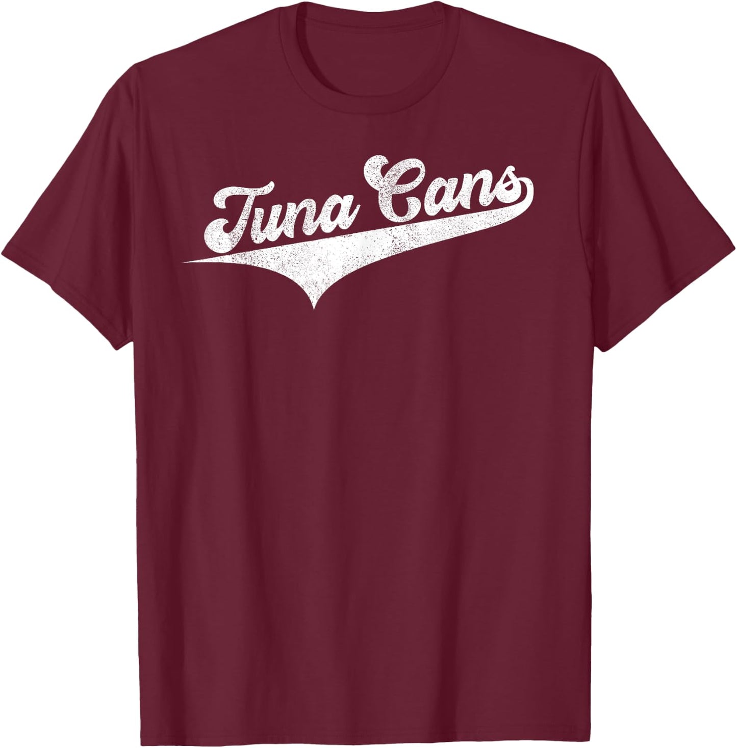 Vintage Tuna Cans Team T-Shirt - T-Shirt | Maroon