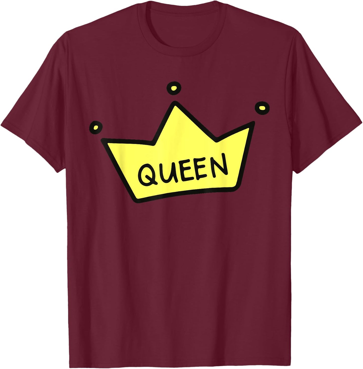 Queen of Everything Shirt Queen of Hearts Drama Queen T-Shirt - T-Shirt | Maroon