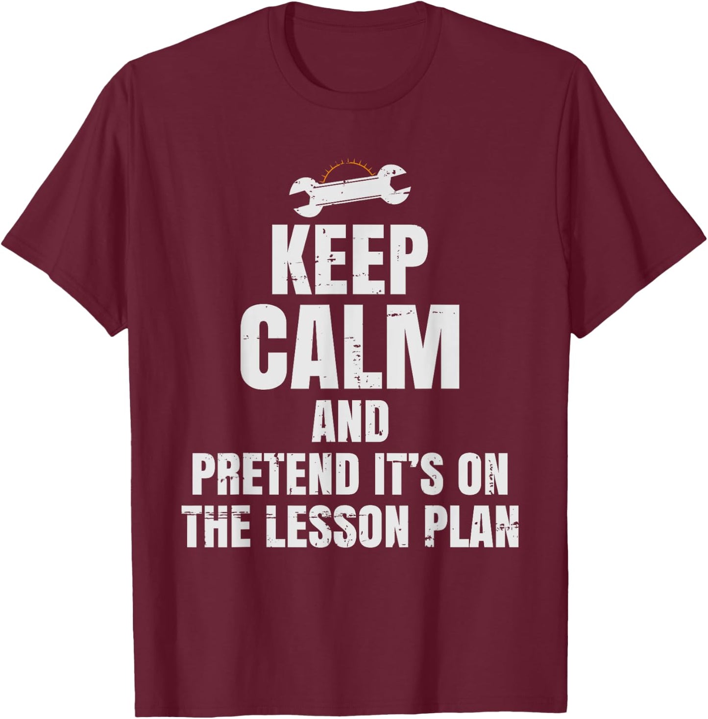 Auto Mechanics Teacher - Pretend It's On The Lesson Plan Women Kids T-Shirt - T-Shirt | Maroon