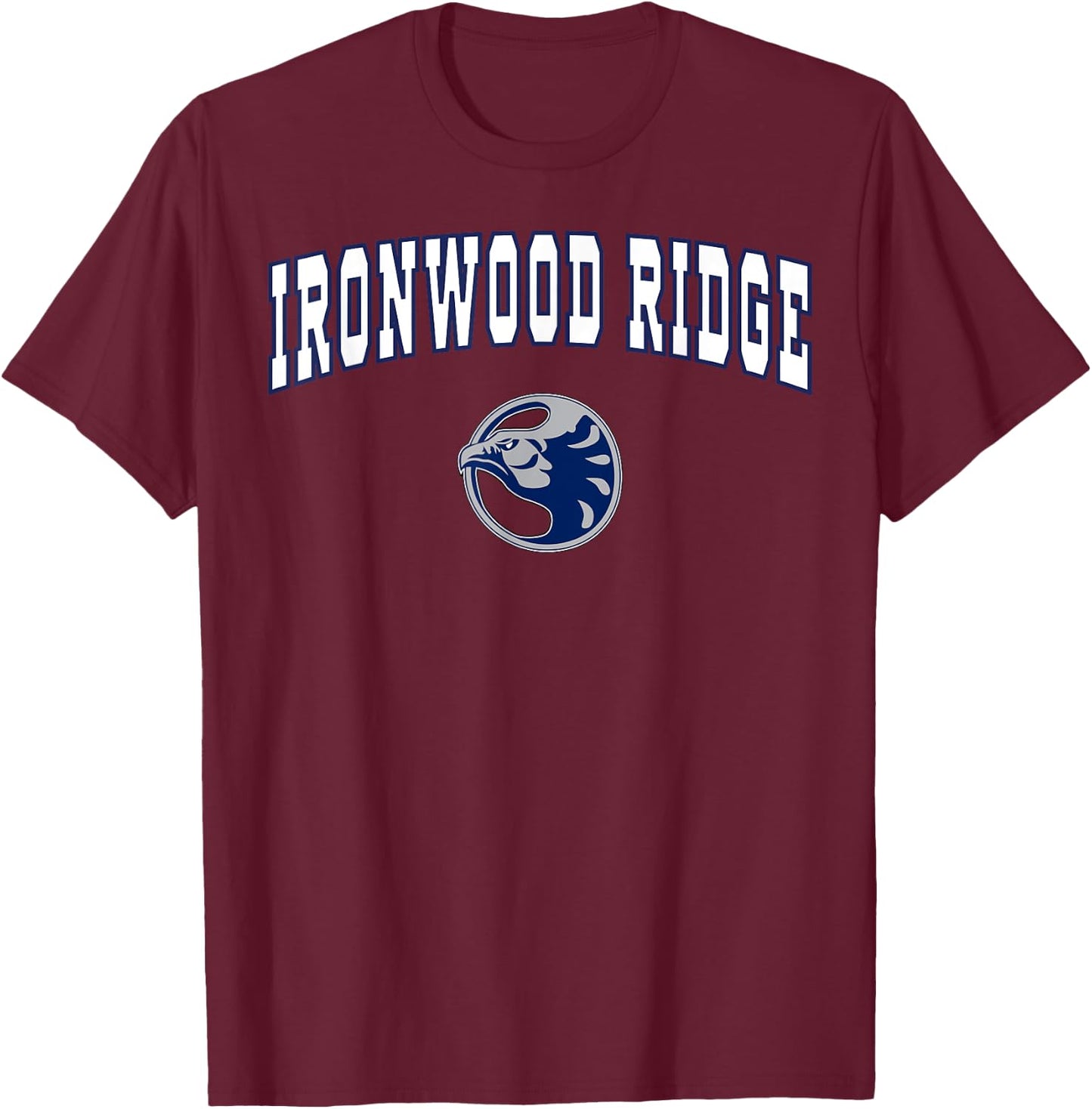 Ironwood Ridge High School Nighthawks C2 T-Shirt - T-Shirt | Maroon