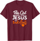 This Girl Runs On Jesus And Basketball T-Shirt - T-Shirt | Maroon