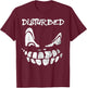 Disturbed Scary Face T-Shirt - T-Shirt | Maroon