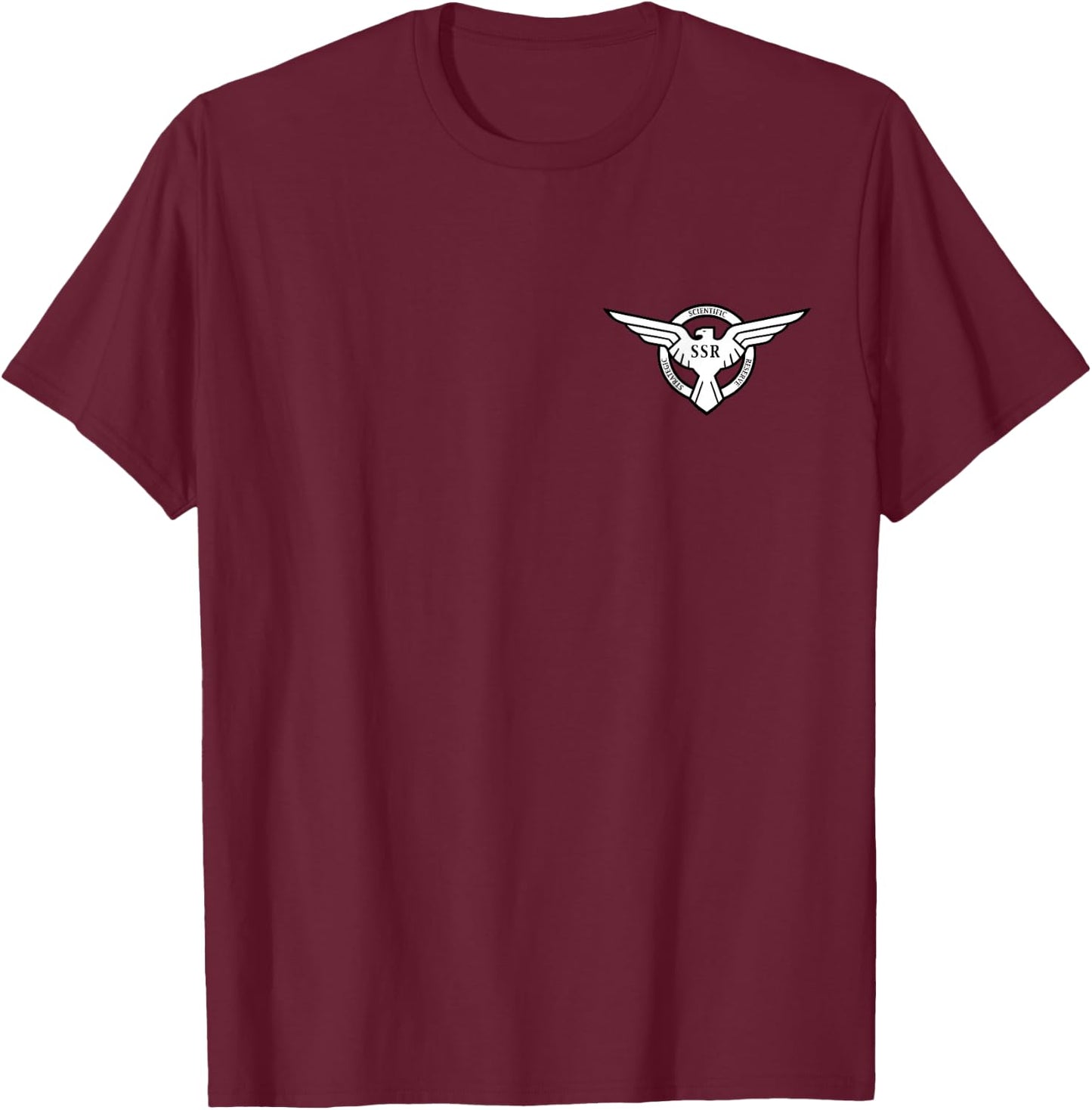 Marvel Agent Peggy Carter Scientific Strategic Reserve T-Shirt - T-Shirt | Maroon