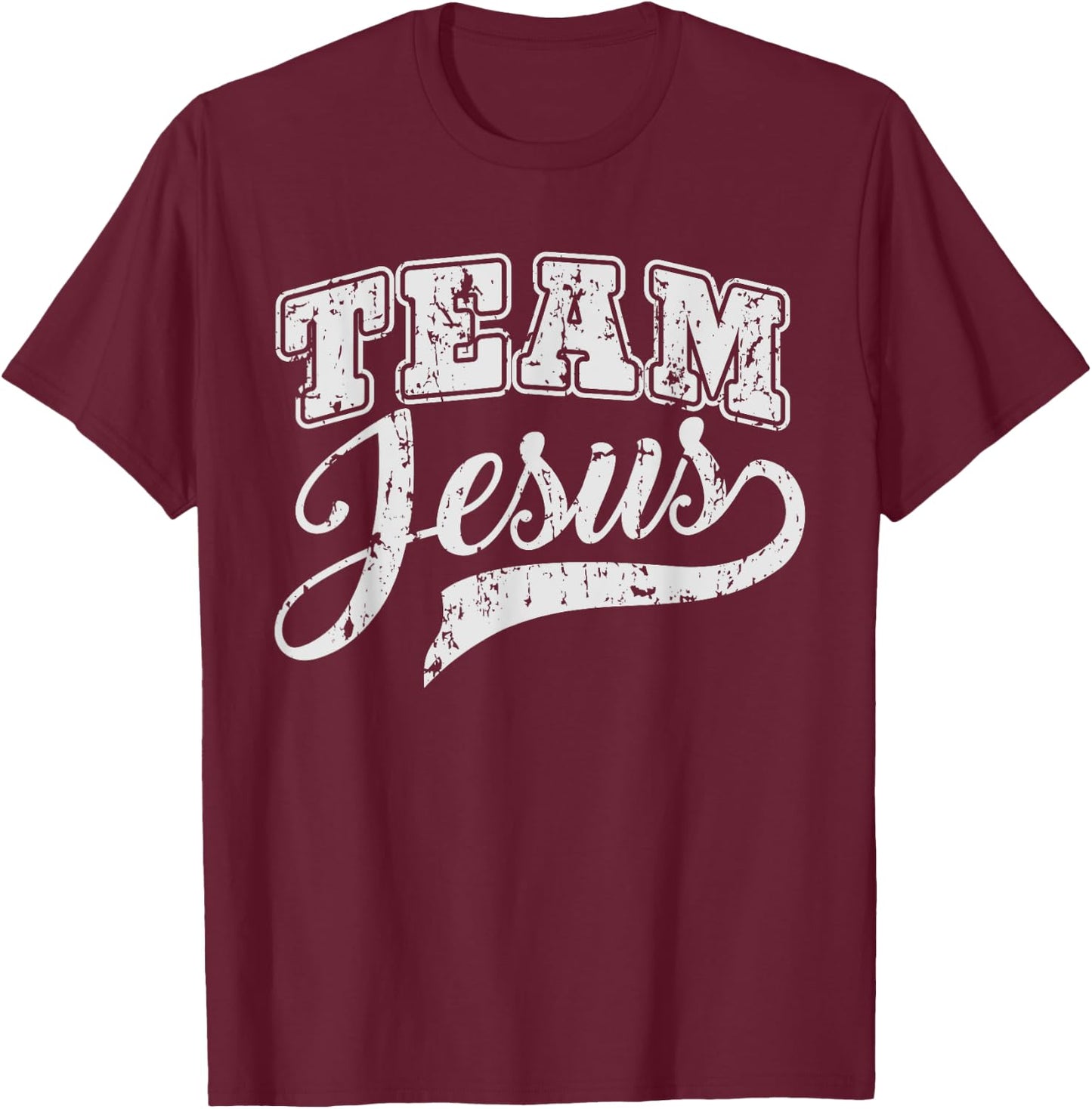 Team Jesus Christian Women Kids Funny T Shirt T-Shirt - T-Shirt | Maroon