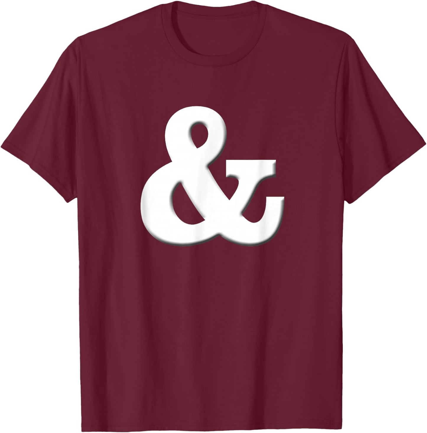 Letter Ampersand & halloween shirt T-Shirt - T-Shirt | Maroon