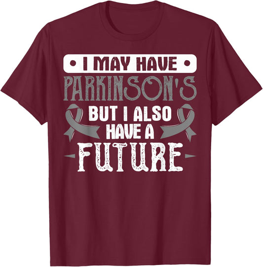 Parkinson's Parkinson Disease Awareness T Shirt T-Shirt - T-Shirt | Maroon
